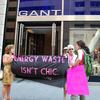 Environmental groups protesting stores that leave their doors open in the summer