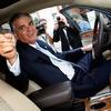 WASHINGTON - JULY 27: U.S. Transportation Secretary Ray LaHood climbs inside a new Buick crossover vehicle during an event to kick off the Car Allowance Rebate System, or 'Cash for Clunkers' program