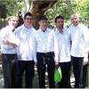 Steve Reich with the members of So Percussion at the 2008 Ojai Festival