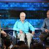 James Shapiro, Peter Brook, and Michael Boyd at the Park Avenue Armory.