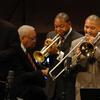 The Marsalis Family -- Branford, Wynton, Ellis and Delfaeo -- at the opening night in October 2004 of the new Jazz at Lincoln Center facility, Frederick P. Rose Hall