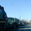 In the South Bronx, trucks queue up to enter one of approximately 15 garbage transfer sites. Photo: Ramon Cruz.