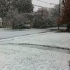 Snow falling in Stamford, CT on October 29, 2011