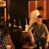 Mitch Davis (L) with Billy Squier (R) working on Orba Squara's album