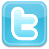 small square twitter logo social networking