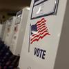 Mid-term election day 2010 privacy voting booths