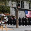 President Barack Obama lays a wreath at the World Trade Center site on May 5, 2011.