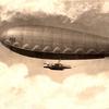 'City of Ferrara' Airship. The original picture, by Carlo Burzagli, is dated 1914.