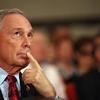 Michael Bloomberg looks on before delivering his speech to delegates on the last day of the Conservative party conference, in the International Convention Centre on October 10, 2012