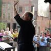 Kent Tritle conducts a sing-in during 2011's Make Music New York.