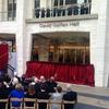 The unveiling of the signage of David Geffen Hall at Lincoln Center