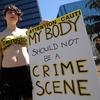 Hundreds of women and men marched the streets of downtown during the SlutWalk protest against sexual assault in Vancouver, Canada, on July 7, 2014.