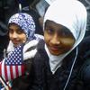 Young demonstrators at a protest against Rep. Peter King's hearings in Times Square