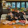 This New Jersey family, themselves avid gardeners and food composters, are surrounded by groceries representing the 1.2 million calories the average family leaves uneaten every year.