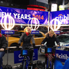 Stationary Citi Bikes powering the ball drop in Times Square