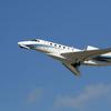 Cessna Citation X executive jet on take off. The Justice Department reportedly uses Cessna planes to intercept phone data.