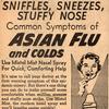 Sniffles, Sneezes, Stuffy Nose Common Symptoms of Asian Flu and Colds