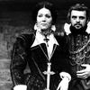 Welsh actor Anthony Hopkins as Macbeth and English actress Diana Rigg as Lady Macbeth in a production of Shakespeare's tragedy 'Macbeth'.