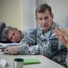 ISAF Commander General Stanley A. McChrystal meets with high ranking military personnel October 7, 2009 