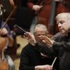 Detroit Symphony Orchestra Musical Director Leonard Slatkin leads the orchestra during a rehearsal in Detroit, Thursday, April 7, 2011. 