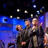 Composers and Bang on a Can co-founders Julia Wolfe, Michael Gordon and David Lang with host Helga Davis at Q2 Music Presents in The Greene Space