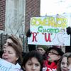 Parents, students, and teachers rally outside of PS 10 in Park Slope during a day of city-wide protest to Governor Andrew Cuomo's education policies.