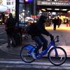 Citibike commuters brave frigid temperatures as a polar vortex hits the city on January 7, 2014.