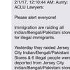 Fake alerts like this have been spreading through immigrant communities