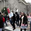 Francis and Delta Hardy from Staten Island, marching in Washington D.C. at the Day of Justice protests.