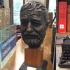 Statues, books and other ephemera about Ernest Hemingway are abundant in Ketchum, Idaho.