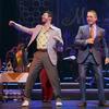 L-R: Matthew Saldivar, Tony Danza, and David Josefsberg in 'Honeymoon in Vegas,' at the Nederlander Theater