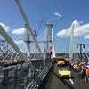 A ceremonial ribbon cutting for the new Mario Cuomo Bridge on August 24, 2017. Four lanes will open on the first span, with the rest to follow in 2018.