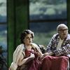 English baritone Alan Opie (as 'Leon Klinghoffer') and American mezzo-soprano Michaela Martens (as Marilyn Klinghoffer) perform during the final dress rehearsal for the Metropolitan Operas premiere.