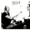 June LeBell interviewing Mayor Rudolph Giuliani for WQXR.