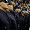 Graduation for 822 new NYPD officers in July 2015.