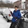 Nicolo Del Negro has a small snow-shoveling business in Windsor Terrace, Brooklyn.  