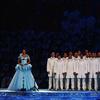 Anna Netrebko sings during the Opening Ceremony of the Sochi 2014 Winter Olympics at Fisht Olympic Stadium on February 7, 2014 in Sochi, Russia.