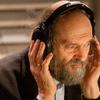 Composer Arvo Pärt in a recording session