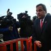 Gov. Chris Christie arriving at Fort Lee to apologize to Mayor Mark Sokolich after 