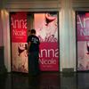 Advertising for New York City Opera's performance of 'Anna Nicole' is seen at BAM, before the company filed for bankruptcy