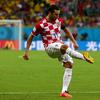 Darijo Srna of Croatia controls the ball during the 2014 FIFA World Cup Brazil Group A match between Croatia and Mexico at Arena Pernambuco on June 23, 2014 in Recife, Brazil.