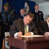 Governors Cuomo and Christie sign agreement to Increase security In New York and New Jersey in response to rising terror threat