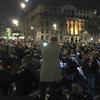 Musicians perform in Trafalgar Square Thursday night