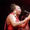 Legendary jazz and blues singer Nina Simone  in concert at the Olympia Music Hall in Paris in 1991.