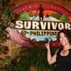 Denise Stapley posing for photos on the press line after winning 'Survivor: Philippines' reality show at CBS Television City on December 16, 2012, in Los Angeles, CA 