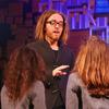 Tim Minchin talking to the cast of “Matilda the Musical”