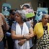 Honduran human rights defender Bertha Oliva, left, stands arm in arm with Austra Bertha Flores, the mother of slain environmental activist and Goldman Environmental Prize winner Berta Caceres