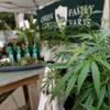 In this Sept. 28, 2017, file photo, marijuana plants are displayed at the Green Goat Family Farms stand at 'The State of Cannabis.'