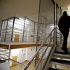 In this Oct. 15, 2014 file photo, Corrections Deputy Chandra Bundy walks to the upper level of the psychiatric unit of the Pierce County Jail in Tacoma, Wash