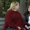 In this Monday, Oct. 8, 2018 photo Jeanne Talbot, left, and her transgender daughter Nicole Talbot, 17, both of Beverly, Mass., talk with one another during an interview with The Associated Press